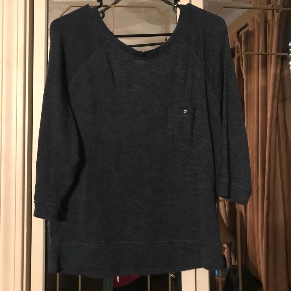 Blue 3/4 sleeve sweater
